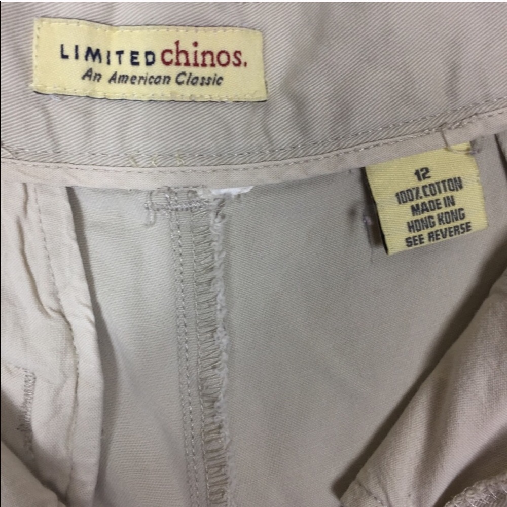 The Limited Khaki Highwaisted Chinos Shorts - Picture 8 of 8